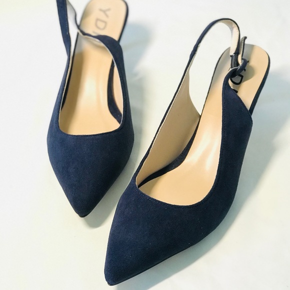 ydn Shoes - Comfortable Slingback Pump Suede Shoes